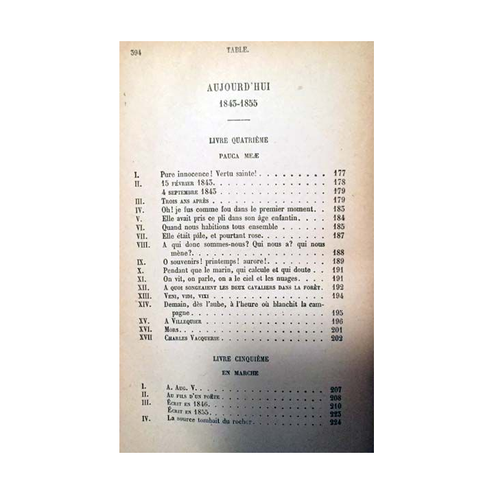 1. Les contemplations de Victor Hugo aux éditions Ernest Flammarion