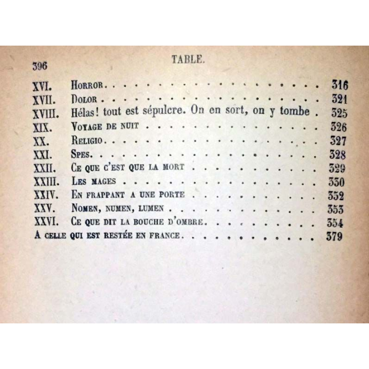 1. Les contemplations de Victor Hugo aux éditions Ernest Flammarion