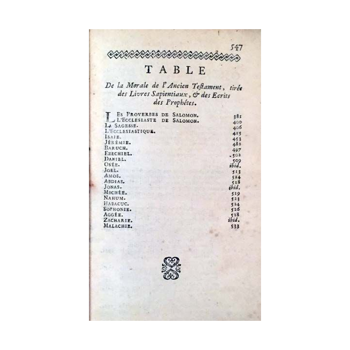 1. Abbrége de l'histoire et de la morale de l'ancien testament chez Jean Desaint libraire