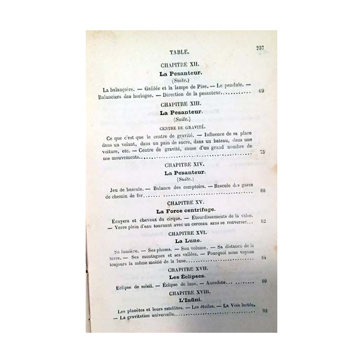 1. Simples entretiens sur la physique et la cosmographie de Mme I. A. Rey aux éditions Librairie Hachette