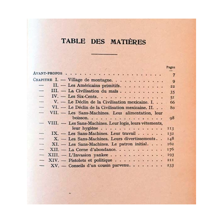 1. Mexique de Stuart Chase aux éditions Gallimard
