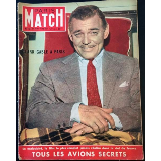 1. PARIS MATCH n°167 Du 24 au 31 Mai 1952 : Clark Gable à Paris