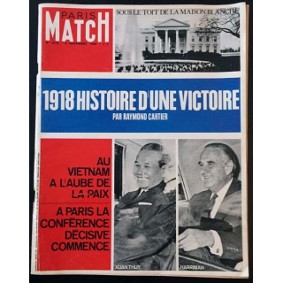 1. PARIS MATCH n°1018 9 Novembre 1968 : 1918 Histoire d'une victoire par Raymond Cartier