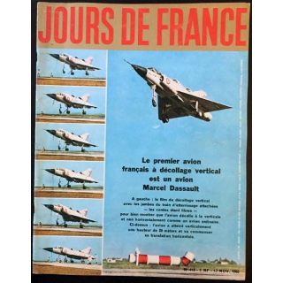 1. Jours de France n°418 17 Novembre 1962 : Le premier avion français à décollage vertical est un avion Marcel Dassault