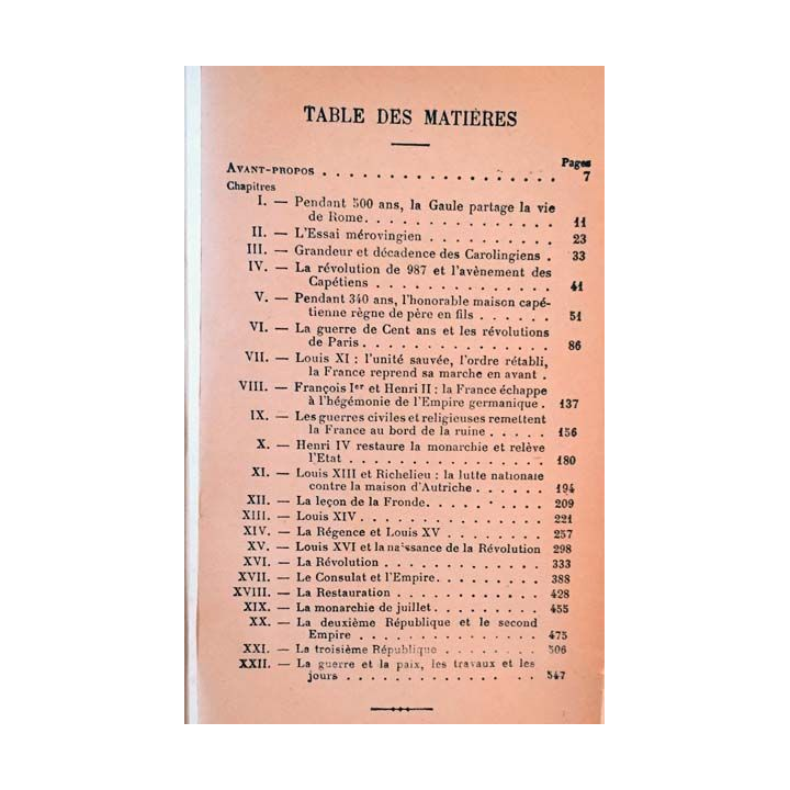 1. Histoire de France de Jacques Bainville aux éditions Arthème Fayard & Cie