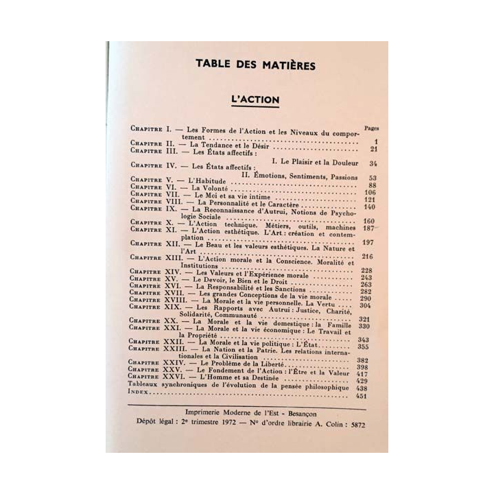 1. Nouveau précis de philosophie Tome 2 de Armand Cuvillier aux éditions Armand Colin