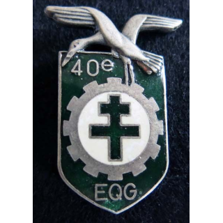 40° EQG : 40° escadron de quarier général fabrication FIA G. 3906 en émail