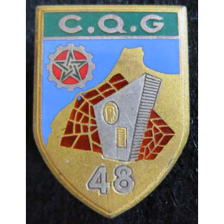 48° CQG : 48° compagnie de quartier général Drago Paris G. 1493 émail