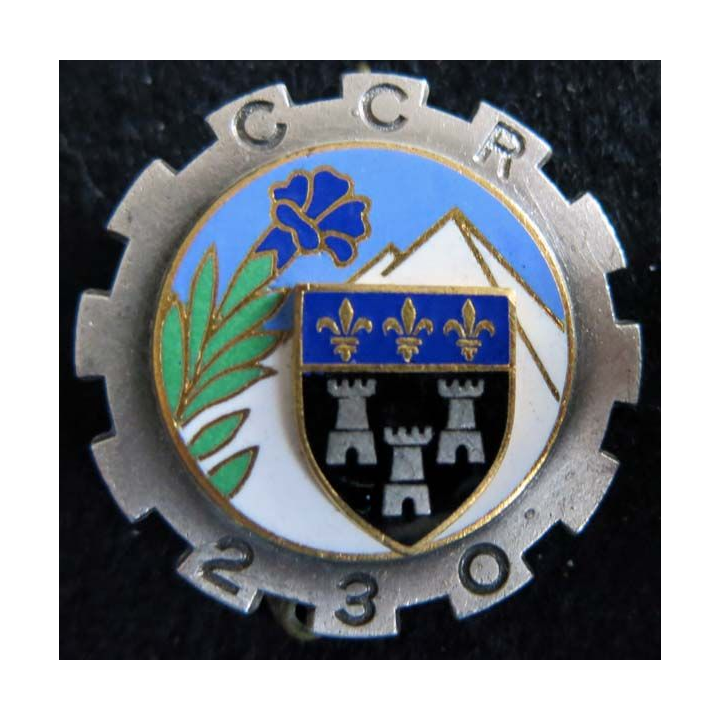 230° CCR : 230° compagnie de circulation routière Drago G. 1946, en relief et émail 