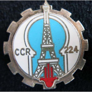 224° CCR : 224° compagnie de circulation routière Drago Paris G. 1315 en émail 
