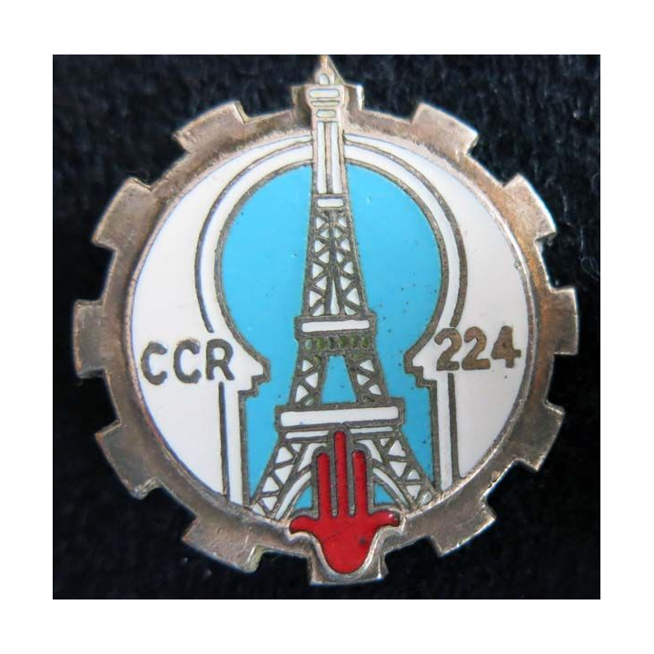 224° CCR : 224° compagnie de circulation routière Drago Paris G. 1315 en émail 