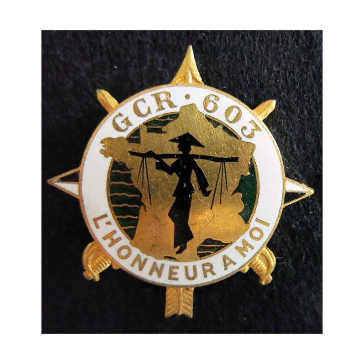 603° GCR : 603° groupe de circulation routière Drago Paris en émail 