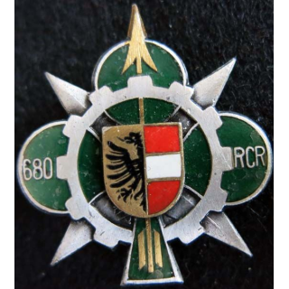 680° RCR : 680° régiment de circulation routière Drago Paris G. 2787 en émail 