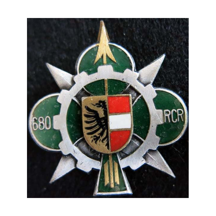 680° RCR : 680° régiment de circulation routière Drago Paris G. 2787 en émail 