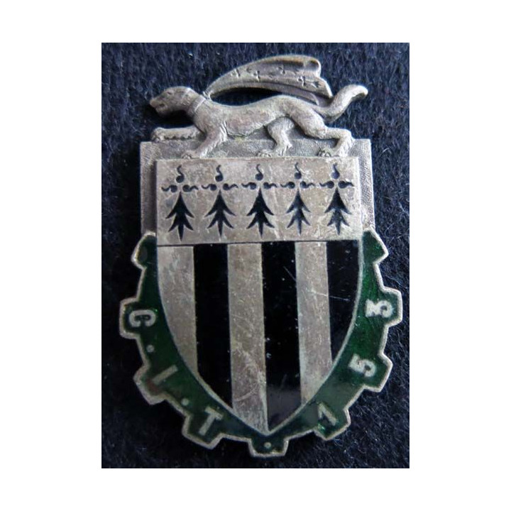 153° CIT : 153° centre d’Instruction du train Drago Paris G. 1247 émail épingle cassée 