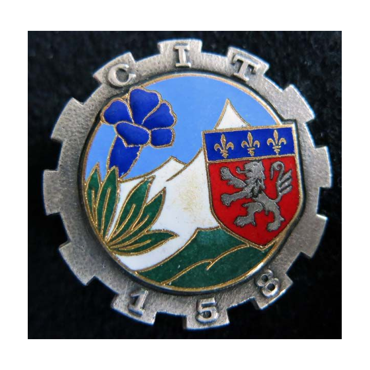 158° CIT : 158° centre d’Instruction du train Drago Paris G. 1600 émail 