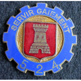 524° GT : 524° groupe de transport Drago Paris déposé H. 612 en émail épingle absente
