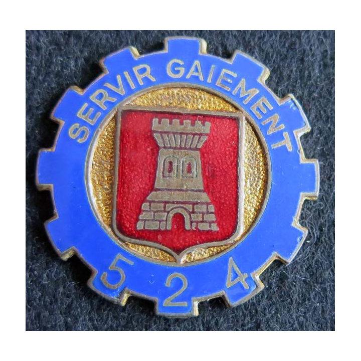 524° GT : 524° groupe de transport Drago Paris déposé H. 612 en émail épingle absente