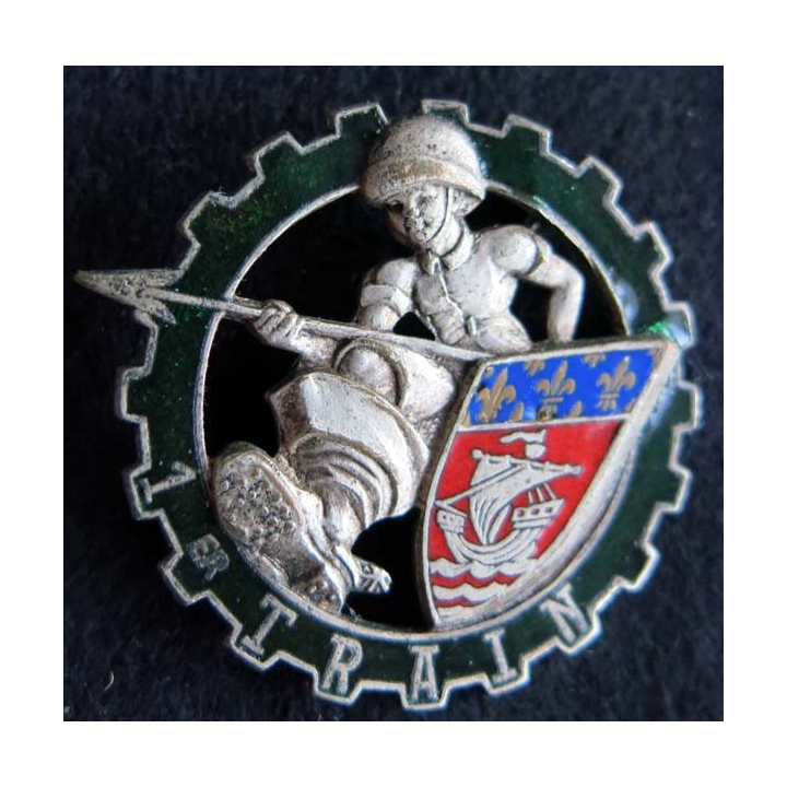 1° RT : 1° régiment du Train de fabrication Drago Beranger H. 582 en émail