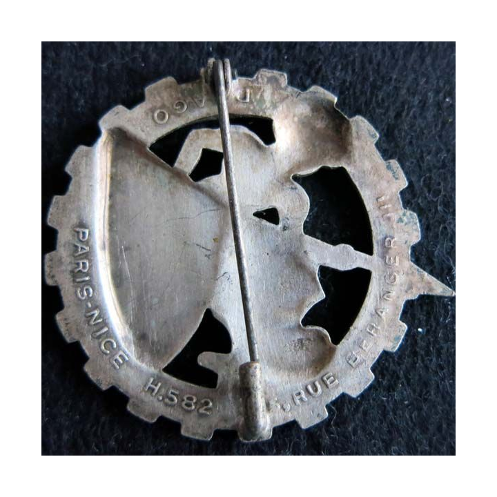 1° RT : 1° régiment du Train de fabrication Drago Beranger H. 582 en émail
