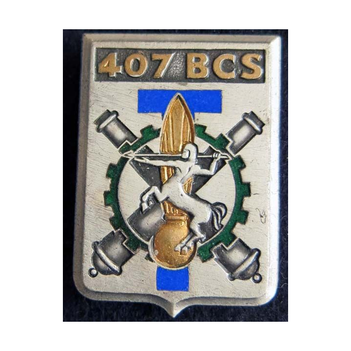 407° BCS : du 407° Bataillon de Commandement et Services dos lisse