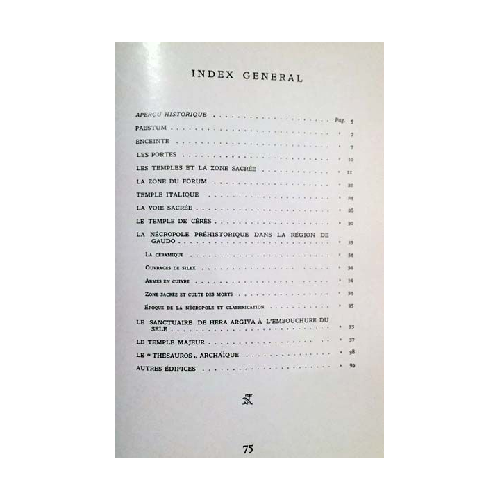 1. Paestum n°84 de Pellegrino Claudio Sestieri aux éditions La Libreria Dello Stato - Roma