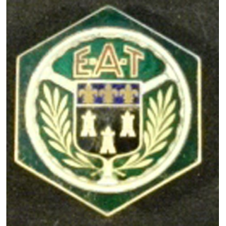 Ecole d'application du train Drago Paris G.972 en émail