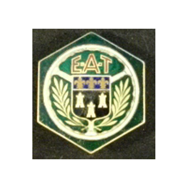 Ecole d'application du train Drago Paris G.972 en émail