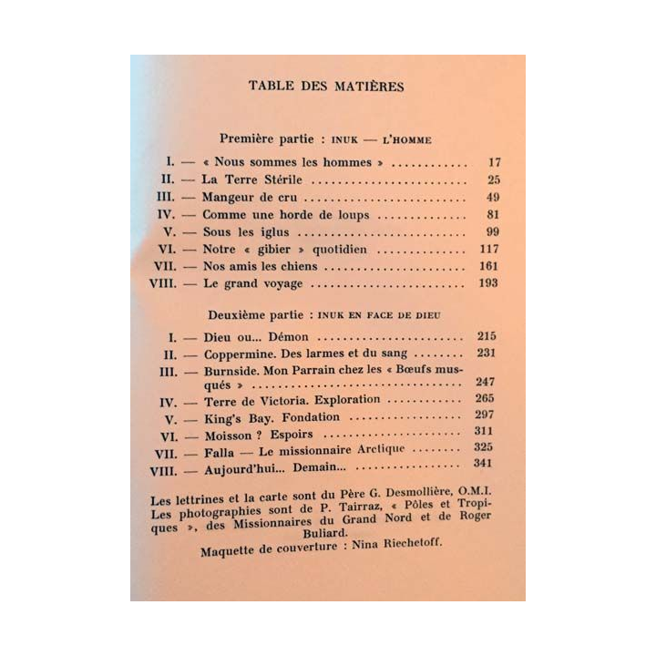 1. INUK "Au dos de la Terre !" de Roger Buliard aux éditions O.P.É.R.A