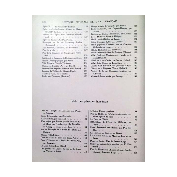 1. L'architecture et la sculpture en France de la Révolution à nos jours de Georges Gromort, André Fontainas