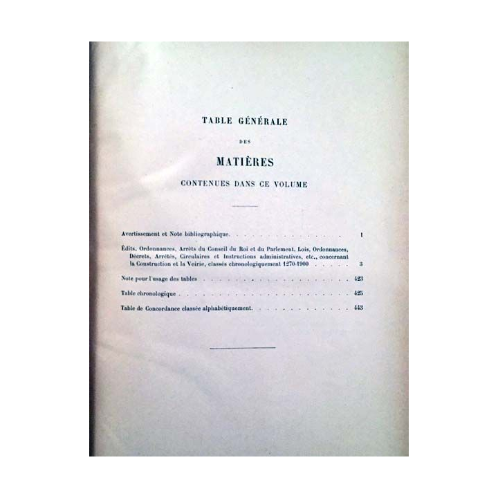 1. Manuel des lois du bâtiment deuxième volume par la société centrale des architectes français aux éditions H. Delarue