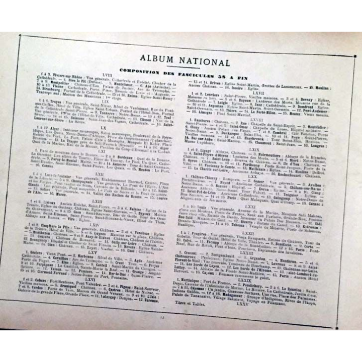 1. Album national France Algérie Colonies Tome 3 aux éditions L. Boulanger