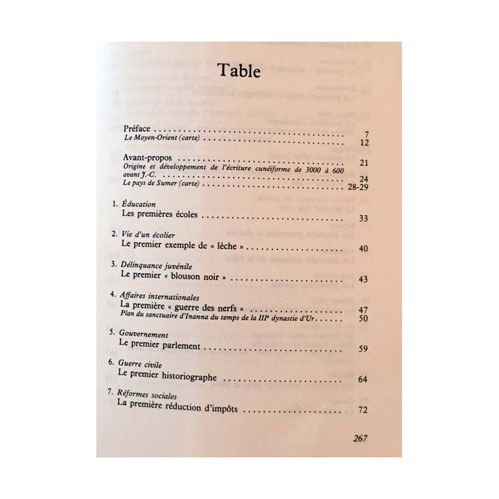 1. L'Histoire commence à Sumer de Samuel Noah Kramer aux éditions Arthaud