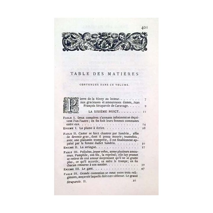 1. Les facetieuses nuits de Straparole Tome 2 de Jean Louveau et Pierre De Larivey aux éditions Chez P. Jannet