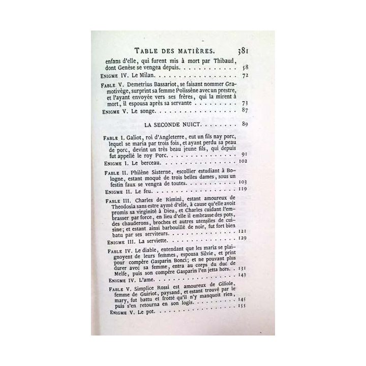 1. Les facetieuses nuits de Straparole Tome 1 de Jean Louveau et Pierre De Larivey aux éditions Chez P. Jannet