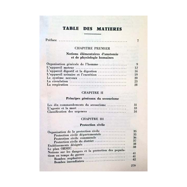 1. Manuel pratique de secourisme du médecin Général Genaud aux éditions France sélection