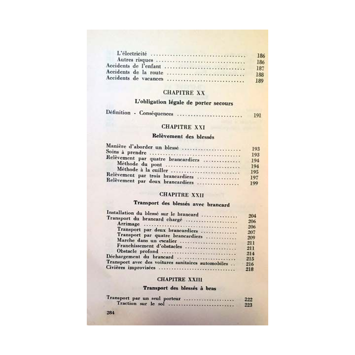 1. Manuel pratique de secourisme du médecin Général Genaud aux éditions France sélection