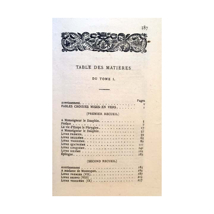 1. Oeuvres de La Fontaine Tome I de Ch. Marty-Laveaux aux éditions Paul Daffis