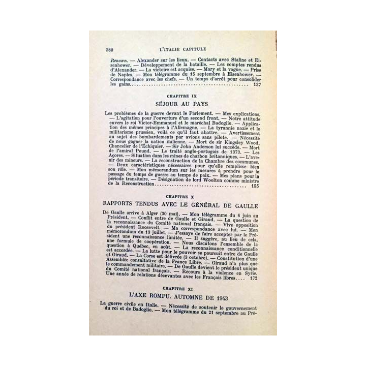 1. L'étau se referme Tome 1 L'Italie capitule 6 juin - 12 novembre 1943 de Winston S. Churchill aux éditions Librairie Plon