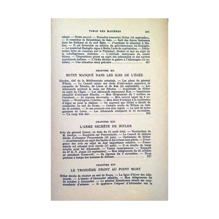 1. L'étau se referme Tome 1 L'Italie capitule 6 juin - 12 novembre 1943 de Winston S. Churchill aux éditions Librairie Plon