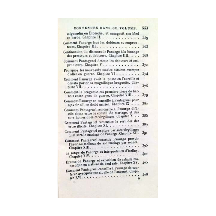 1. Oeuvres de Rabelais Tome 1 aux éditions Chez P. Jannet