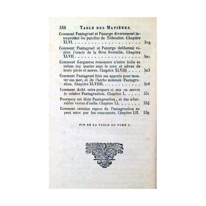 1. Oeuvres de Rabelais Tome 1 aux éditions Chez P. Jannet