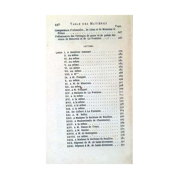 1. Oeuvres de La Fontaine Tome 3 Psyché - Le songe de vaux lettres de Ch. Marty-Laveaux aux éditions Chez Pagnerre