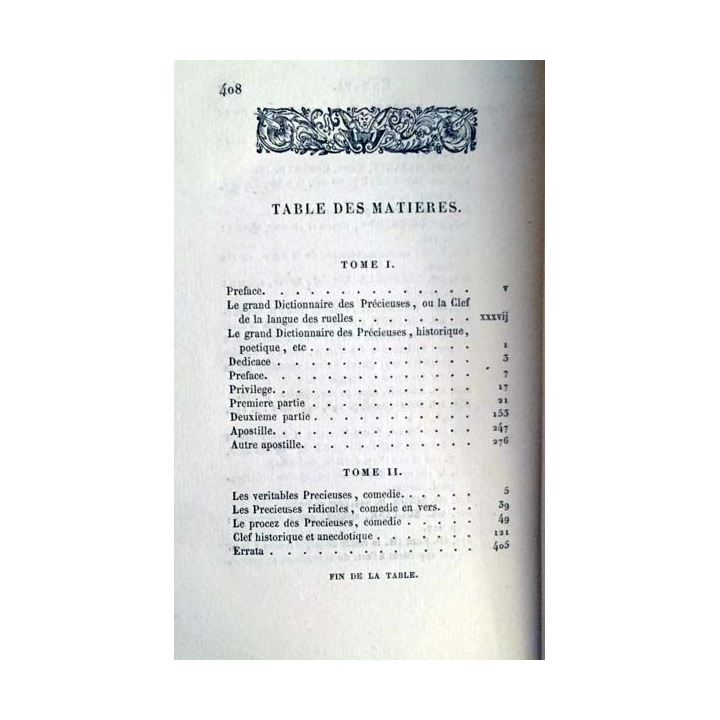 1. Le dictionnaire des précieuses Tome 2 de M. Ch.-L. Livet aux éditions Chez P. Jannet