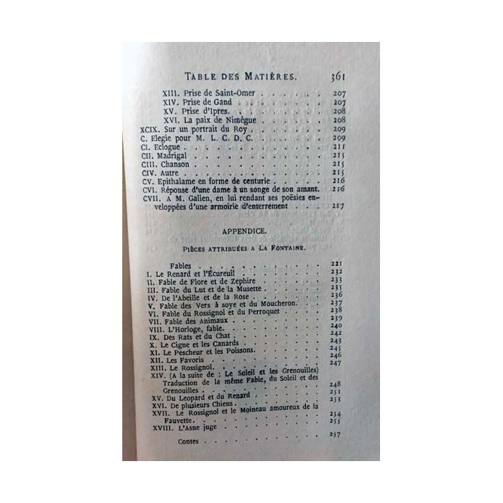 1. Oeuvres de La Fontaine Tome 5 Poésie diverses de Ch. Marty-Laveaux aux éditions Chez Pagnerre