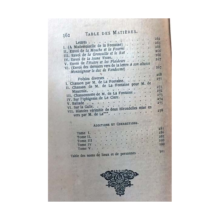 1. Oeuvres de La Fontaine Tome 5 Poésie diverses de Ch. Marty-Laveaux aux éditions Chez Pagnerre