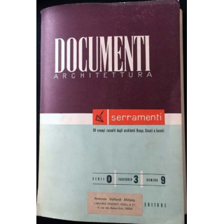 1. Documenti Architettura numero 9 aux éditions Antonio Vallardi