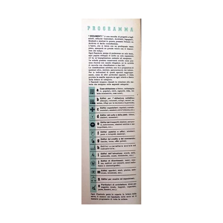 1. Documenti Architettura numero 9 aux éditions Antonio Vallardi
