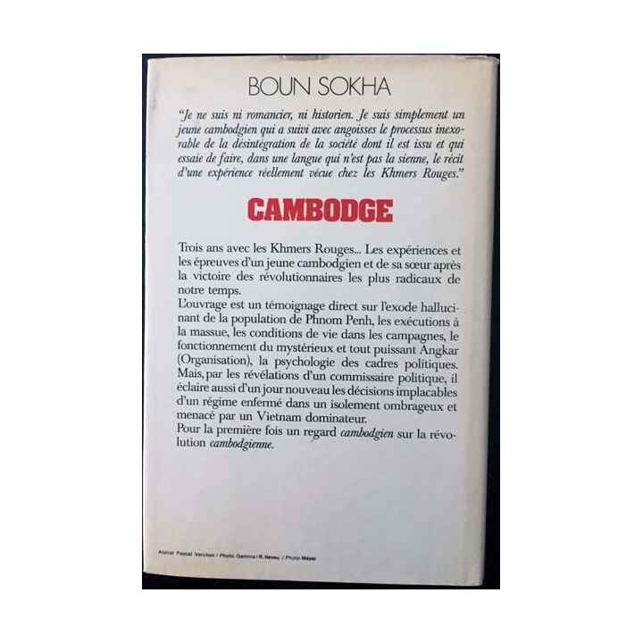 1. Cambodge la massue de l'Angkar de Boun Sokha