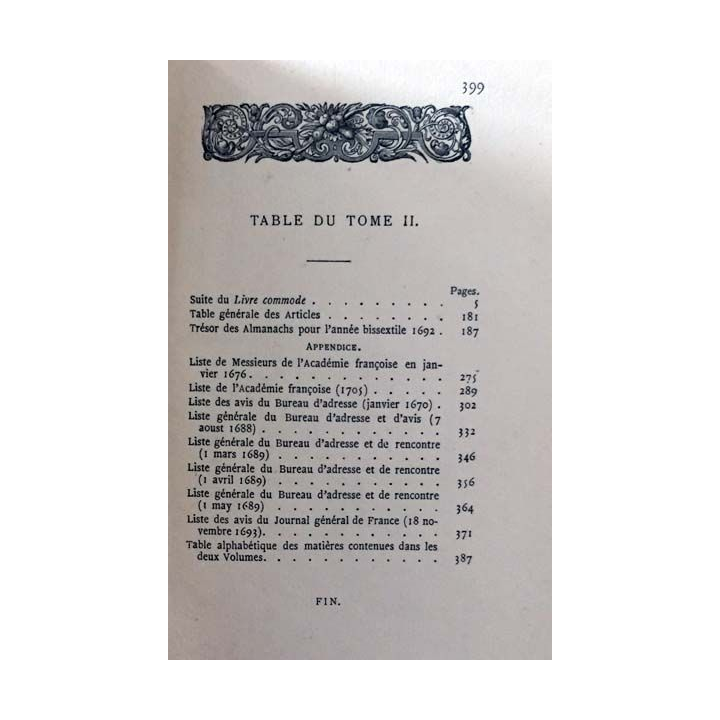 1. Le livre commode des adresses de Paris pour 1962 Tome 2 de Abraham Du Pradel aux éditions Paul Daffis